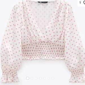 Zara Polka Dot Top